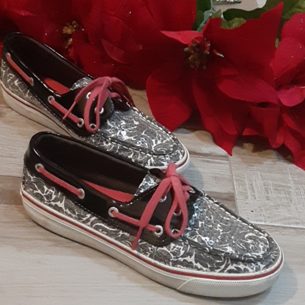 Sperry Top Sider Damask Sequin Shoes